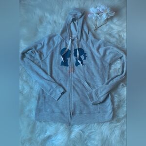 Boy Meets Girl Zip Up Hoodie Size L